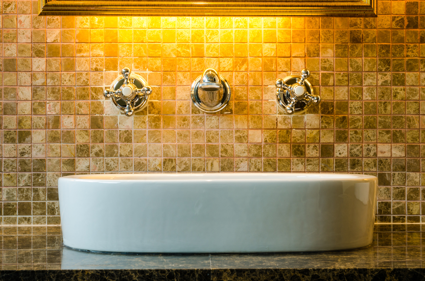 Bathroom tiling in Long Island home